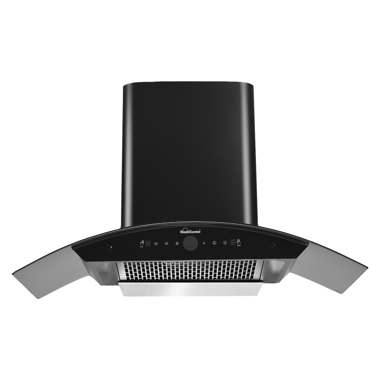 Buy Sunflame Sereno 90cm 1400m hr Ductless Auto Clean Wall Mounted Chimney with Motion Sensor Black Online Croma